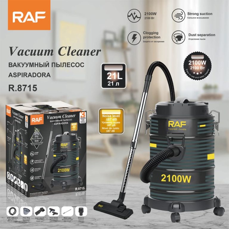 R.8715 Cleaning Machine Vacuum Cleaner Drum Vacuum Cleaner 21L Powerful Motor