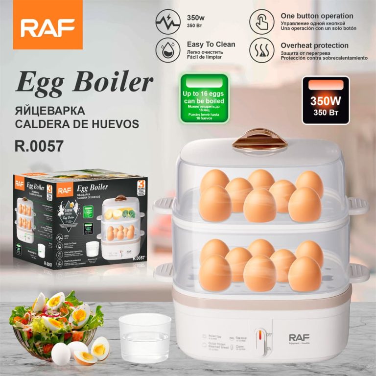 R.0057 Multi-Functional Home Use Rapid Egg Cooker Steamer Automatic Egg Boil Cooker