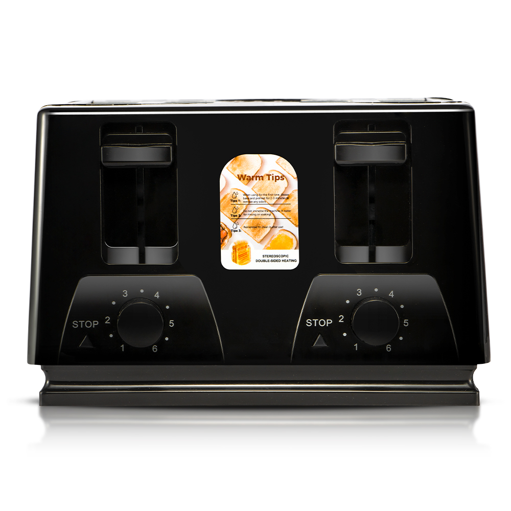 Toaster Raffle Pop-Up Automatic 4 Slice Bread Toaster - RAF