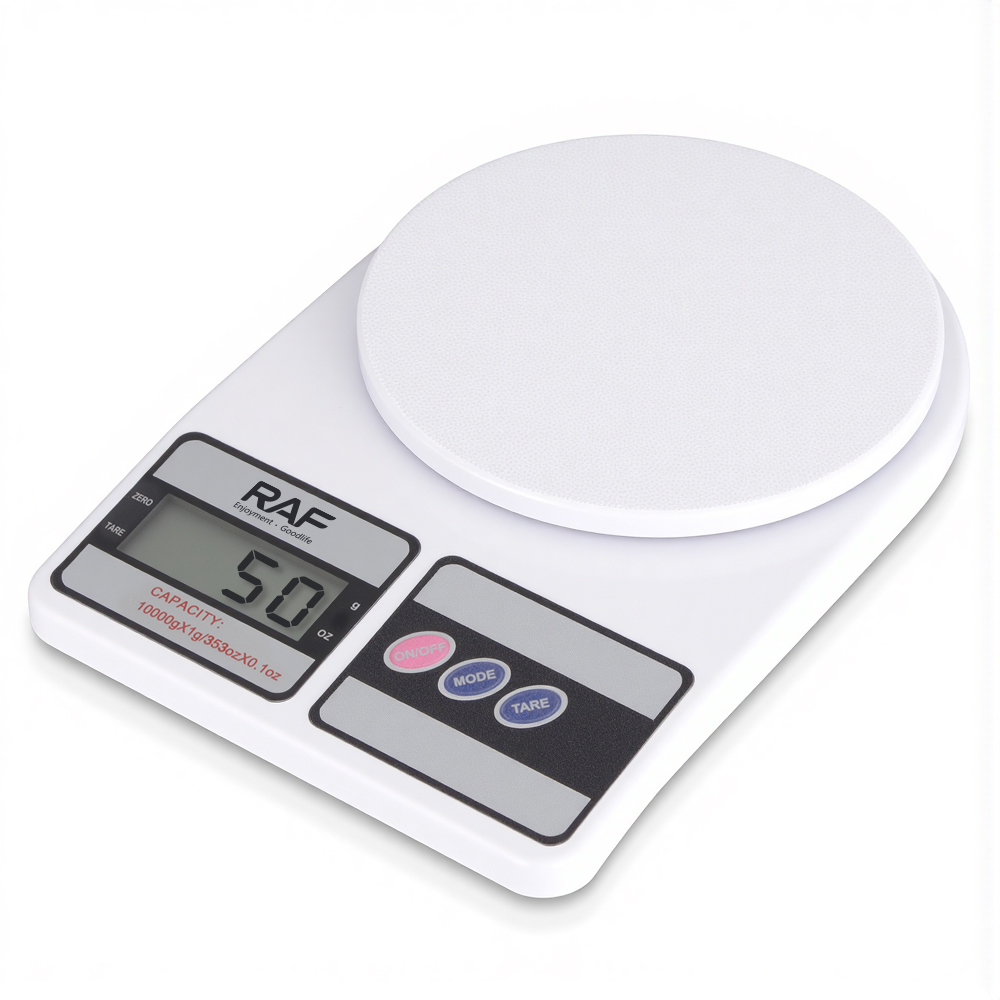 Platform Scale Kitchen RAF Modern White Smart Digital Kitchen Electronics Plastic Kitchen ...