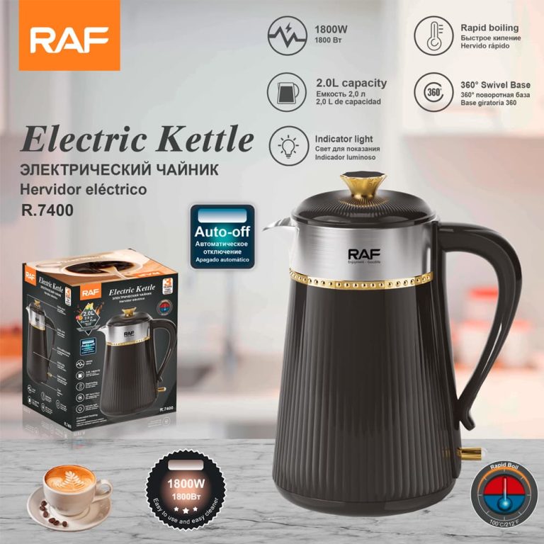 R.7400 Household Appliances Stainless Steel Electric Kettles for Home Use