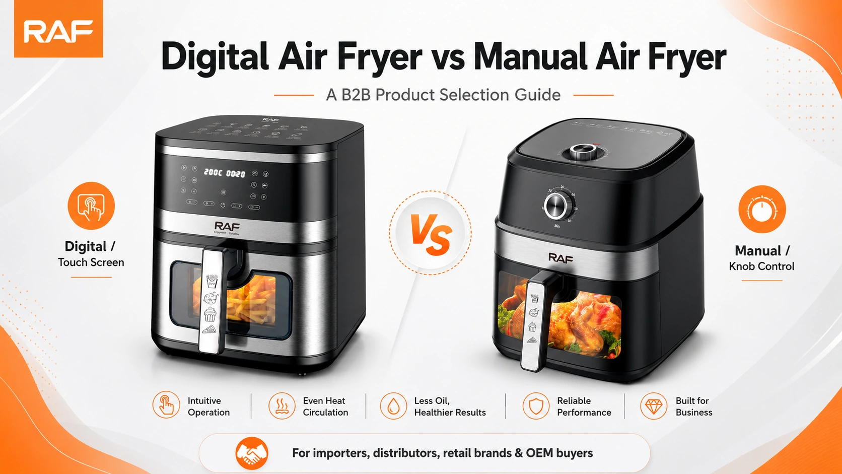 Digital Air Fryer vs Manual Air Fryer A B2B Product Selection Guide