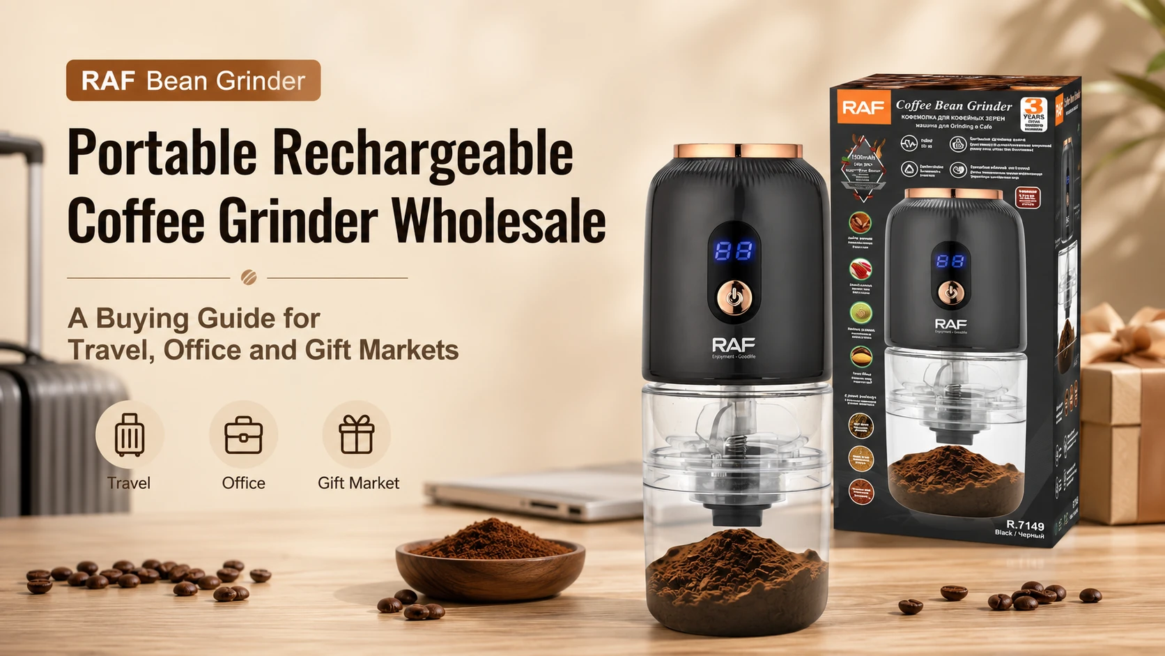 Portable Rechargeable Coffee Grinder Wholesale A Buying Guide for Travel, Office and Gift Markets