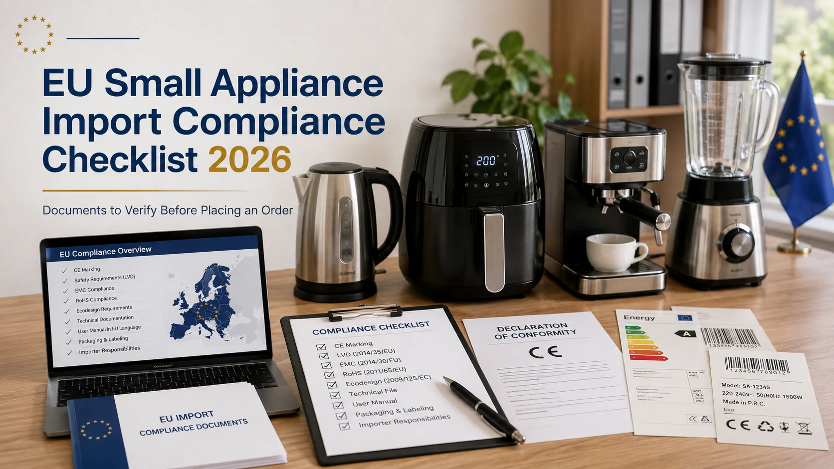 EU Small Appliance Import Compliance Checklist 2026 Documents to Verify Before Placing an Order