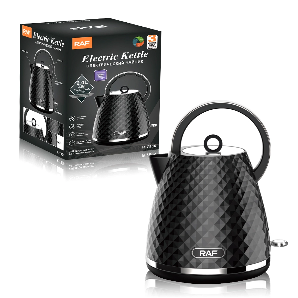 RAF R.7805 double-wall electric kettle with PP and stainless steel construction for private label brands